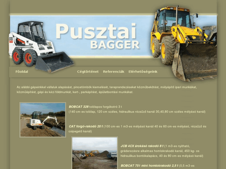 www.pusztaibagger.hu