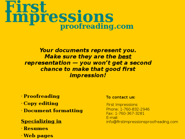 www.firstimpressionsproofreading.com