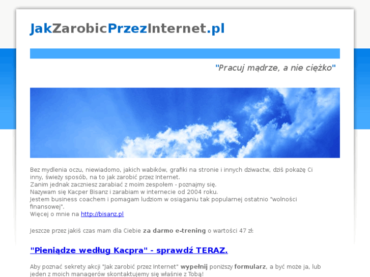 www.jakzarobicprzezinternet.pl