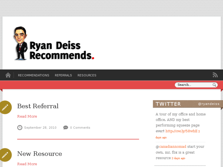 www.ryandeissrecommends.com