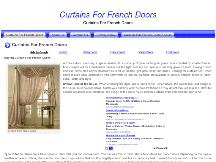 www.curtainsforfrenchdoors.net