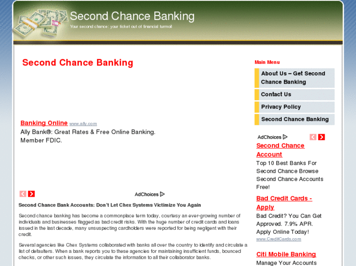 www.getsecondchancebanking.com