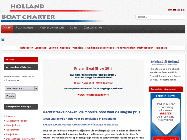 www.hollandboatcharter.nl