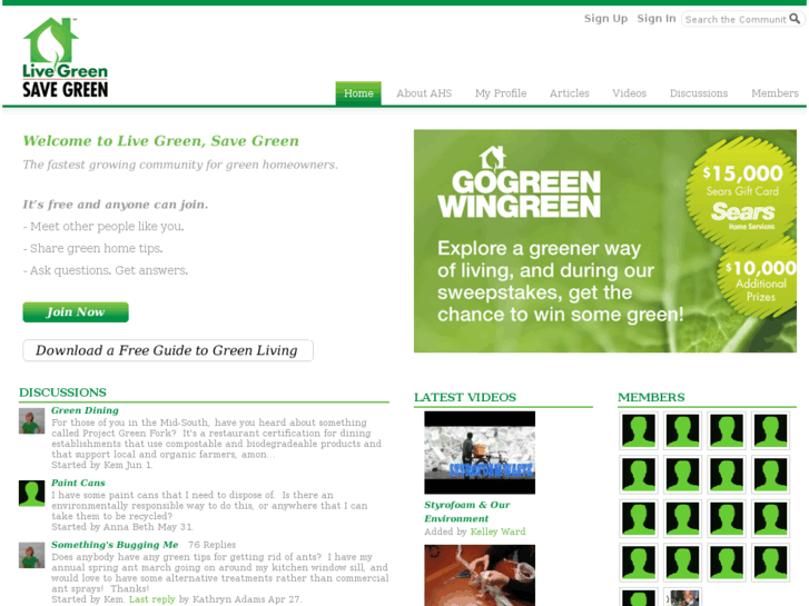 www.livegreensavegreen.com