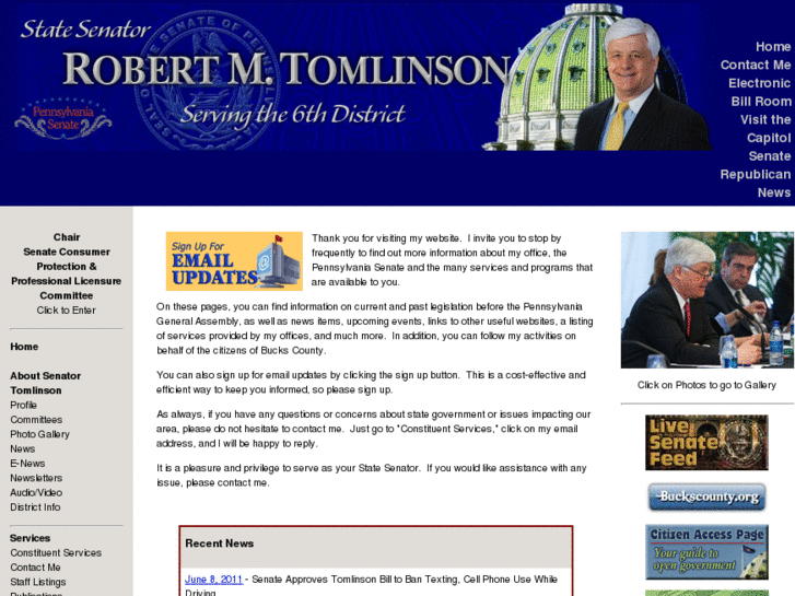 www.senatortomlinson.com