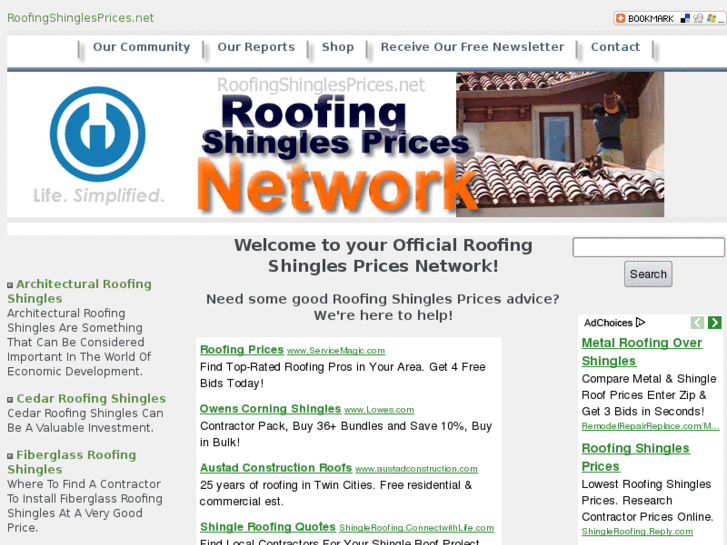 www.roofingshinglesprices.net