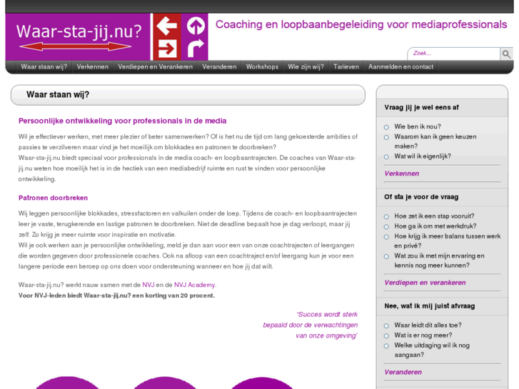 www.waarstajij.info