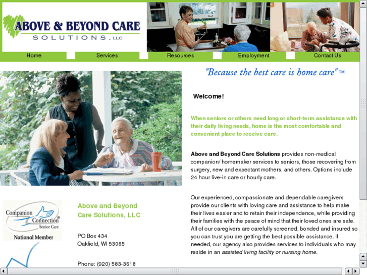 www.aboveandbeyondcaresolutions.com