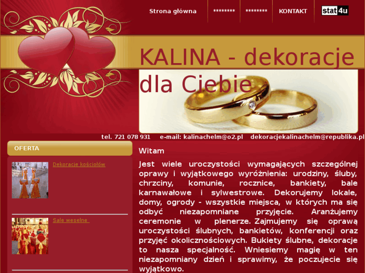 www.dekoracjekalinachelm.com