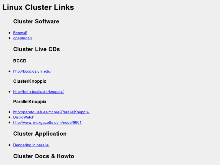 www.linux-cluster.net