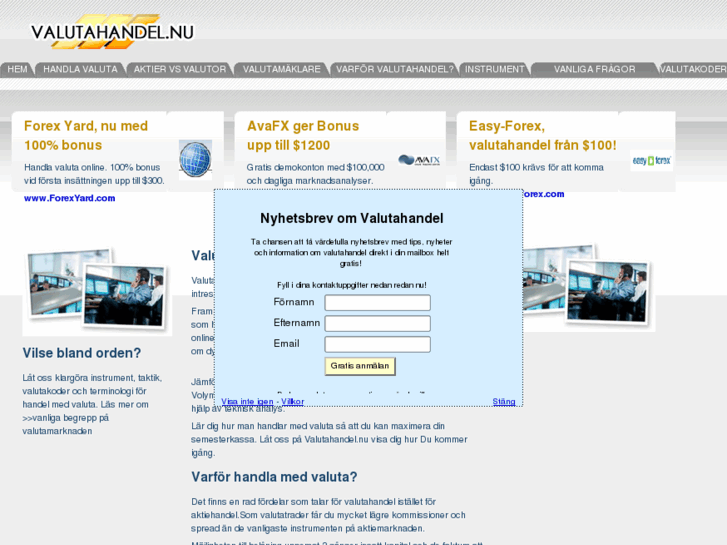 www.valutahandel.nu