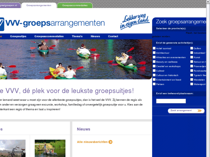 www.vvv-groepsarrangementen.nl