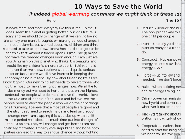 www.10waystochangetheworld.com