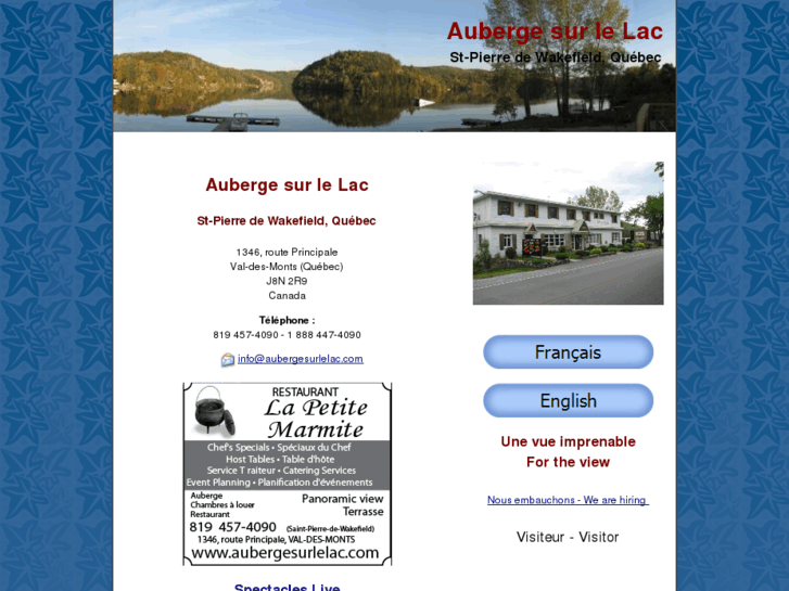 www.aubergesurlelac.com