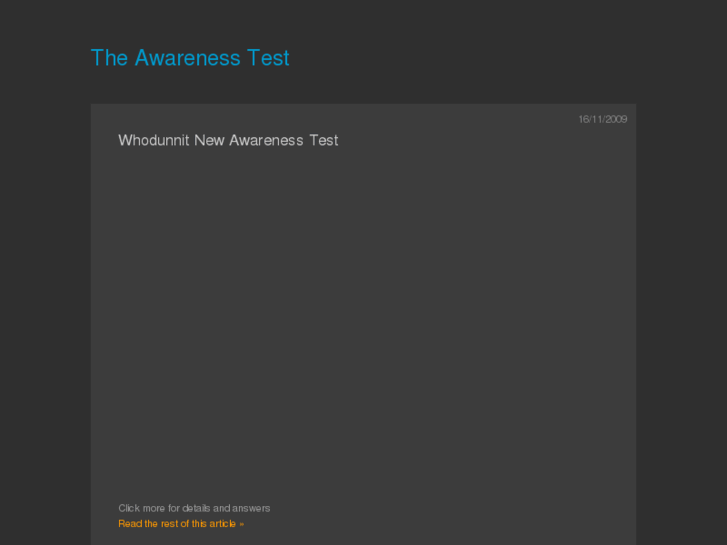 www.awarenesstest.co.uk