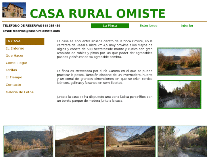 www.casaruralomiste.com