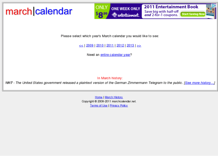 www.marchcalendar.net