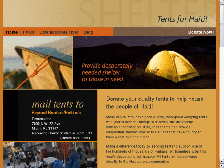 www.tentsforhaiti.com