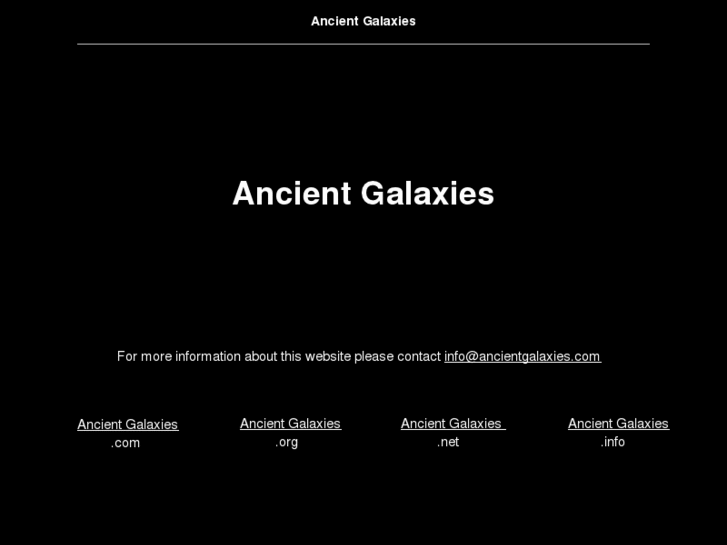 www.ancientgalaxies.net