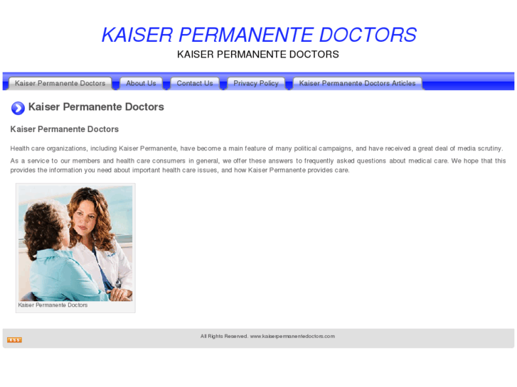 www.kaiserpermanentedoctors.com
