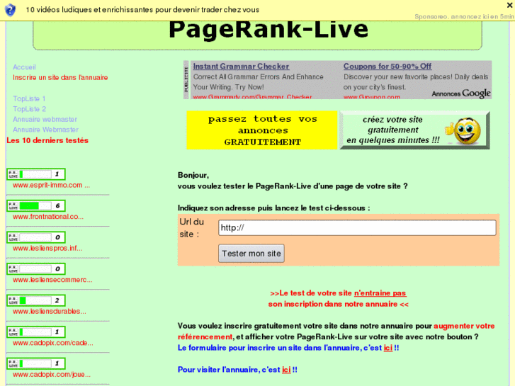 www.pagerank-live.net