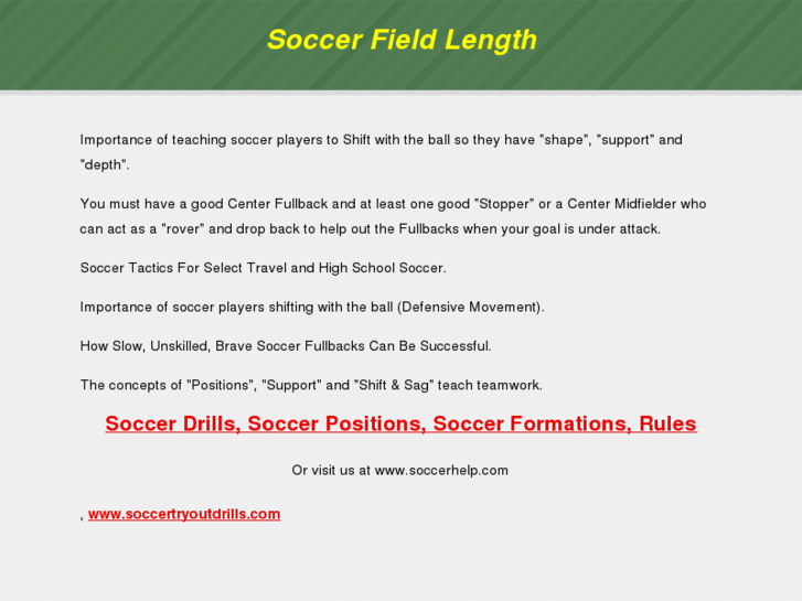 www.soccerfieldlength.com