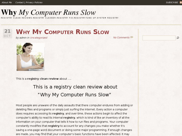 www.whymycomputerrunsslow.org