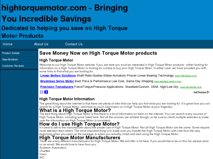 www.hightorquemotor.com