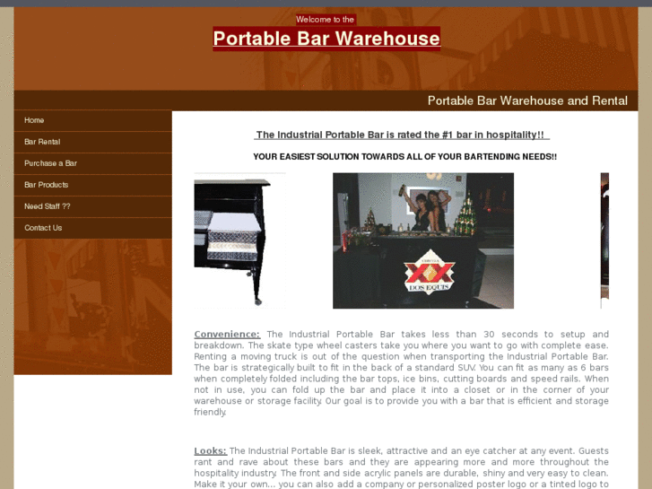 www.portablebarwarehouse.com