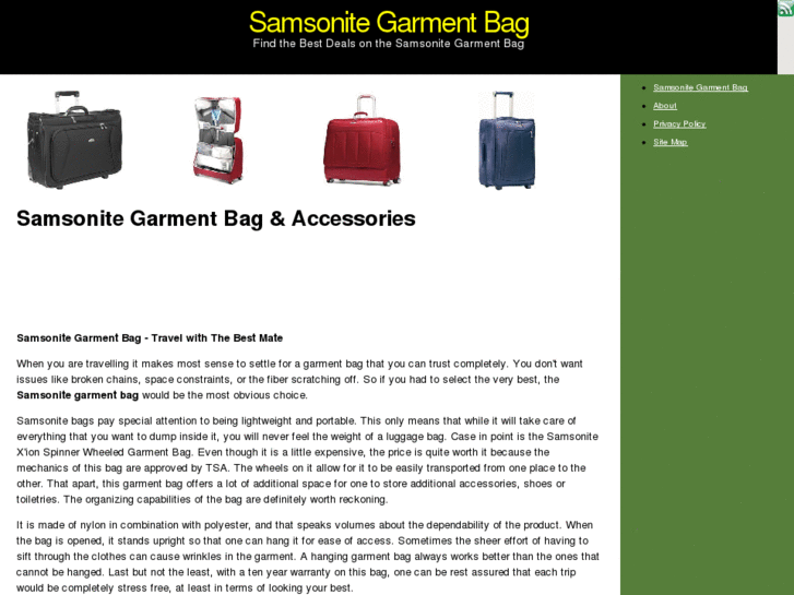 www.samsonitegarmentbag.com