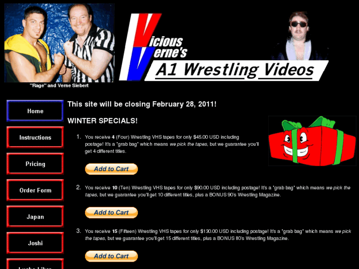 www.a1wrestlingvideos.com