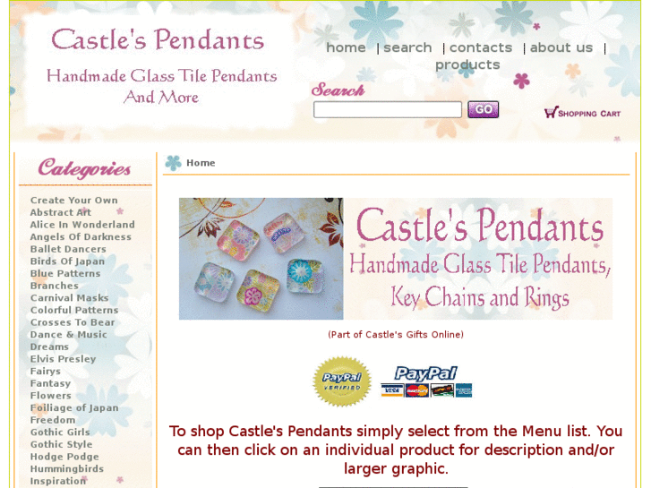 www.castlespendants.com