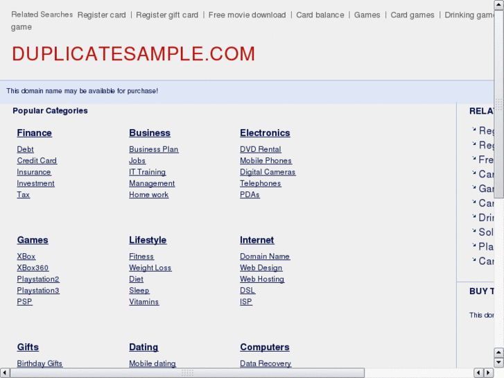 www.duplicatesample.com