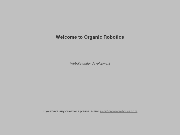 www.organicrobotics.com