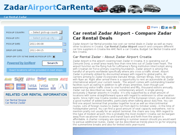 www.zadarairportcarrental.com