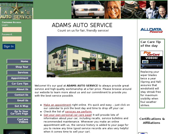 www.adamsautoservice.net