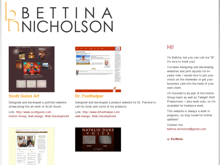 www.bettinanicholson.com