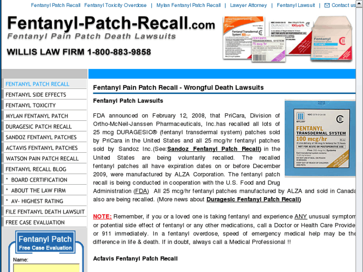 www.fentanyl-patch-recall.com