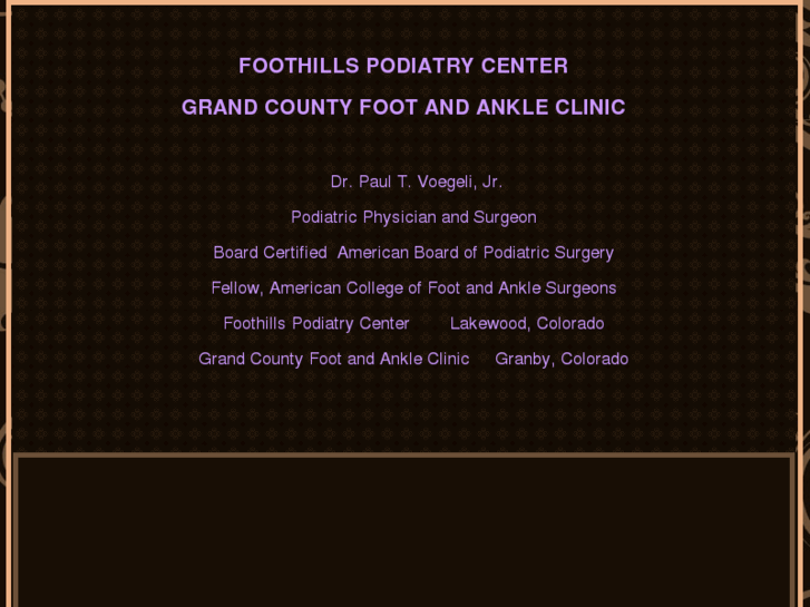 www.foothillspodiatrycenter.com