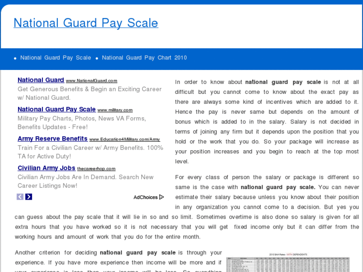 www.nationalguardpayscale.com