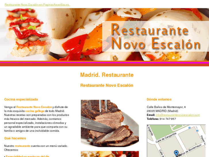 www.restaurantenovoescalon.com