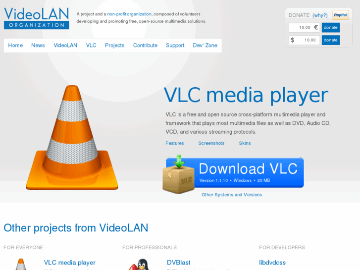 www.videolan.net