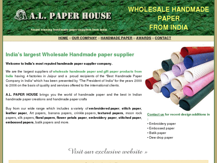 www.wholesalehandmadepaper.com