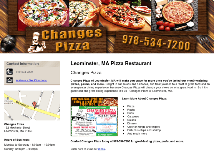 www.changespizzaandmore.com