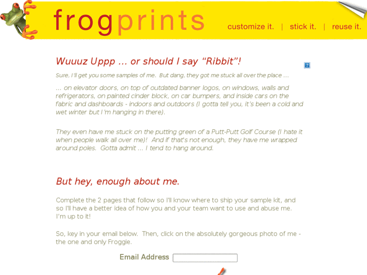www.getfrogprintsamples.com