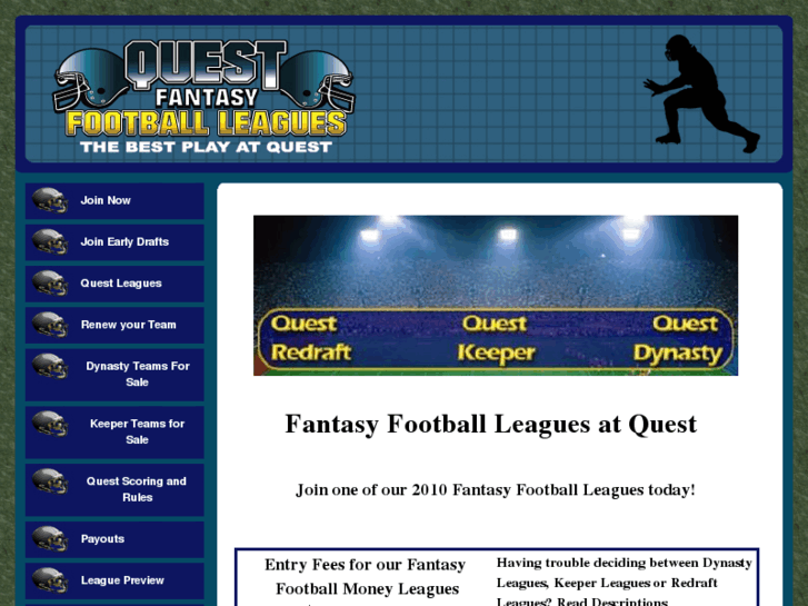 www.questfantasyfootballleagues.com