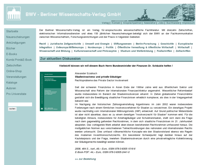 www.bwv-verlag.de