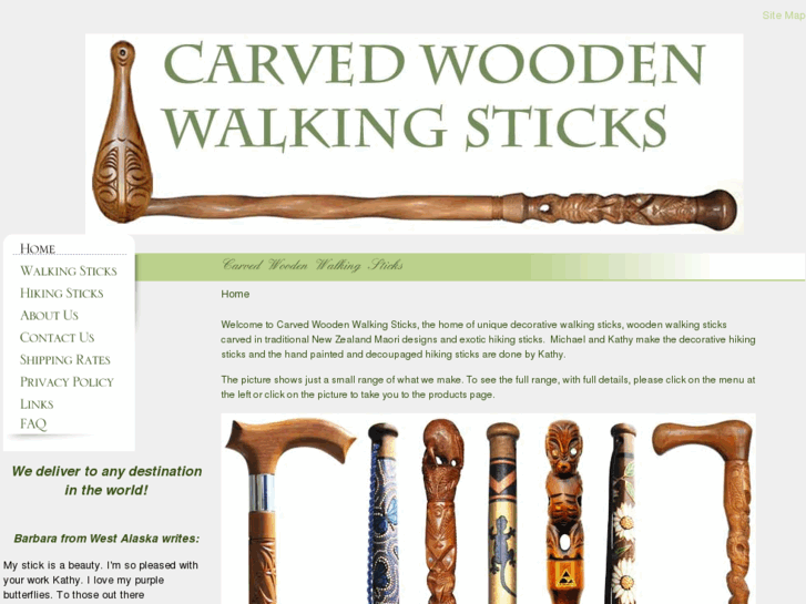 www.carvedwoodenwalkingsticks.com