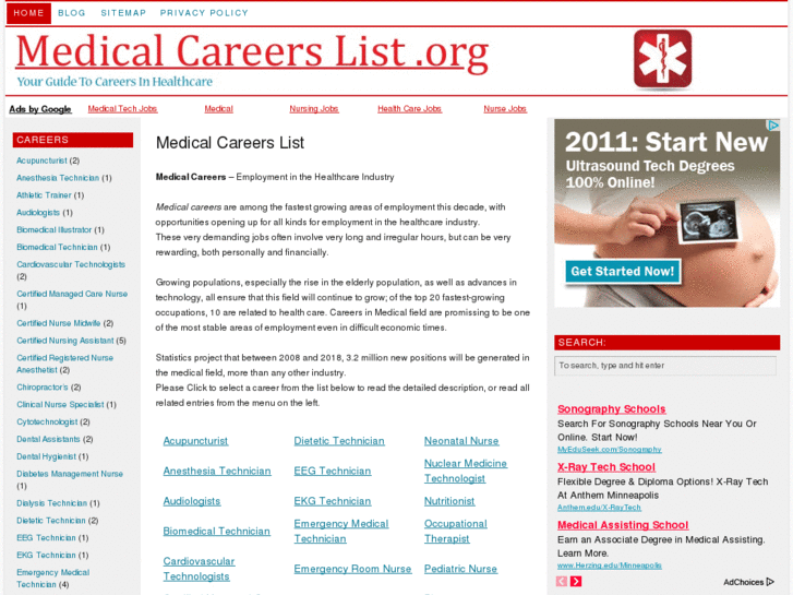 www.medicalcareerslist.org