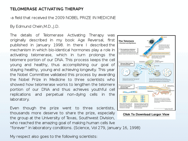 www.telomerase-therapy.com